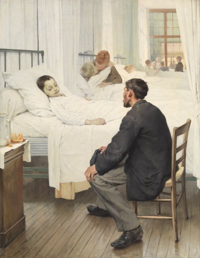 Día de visita en el hospital de Henri Jules Jean Geoffroy